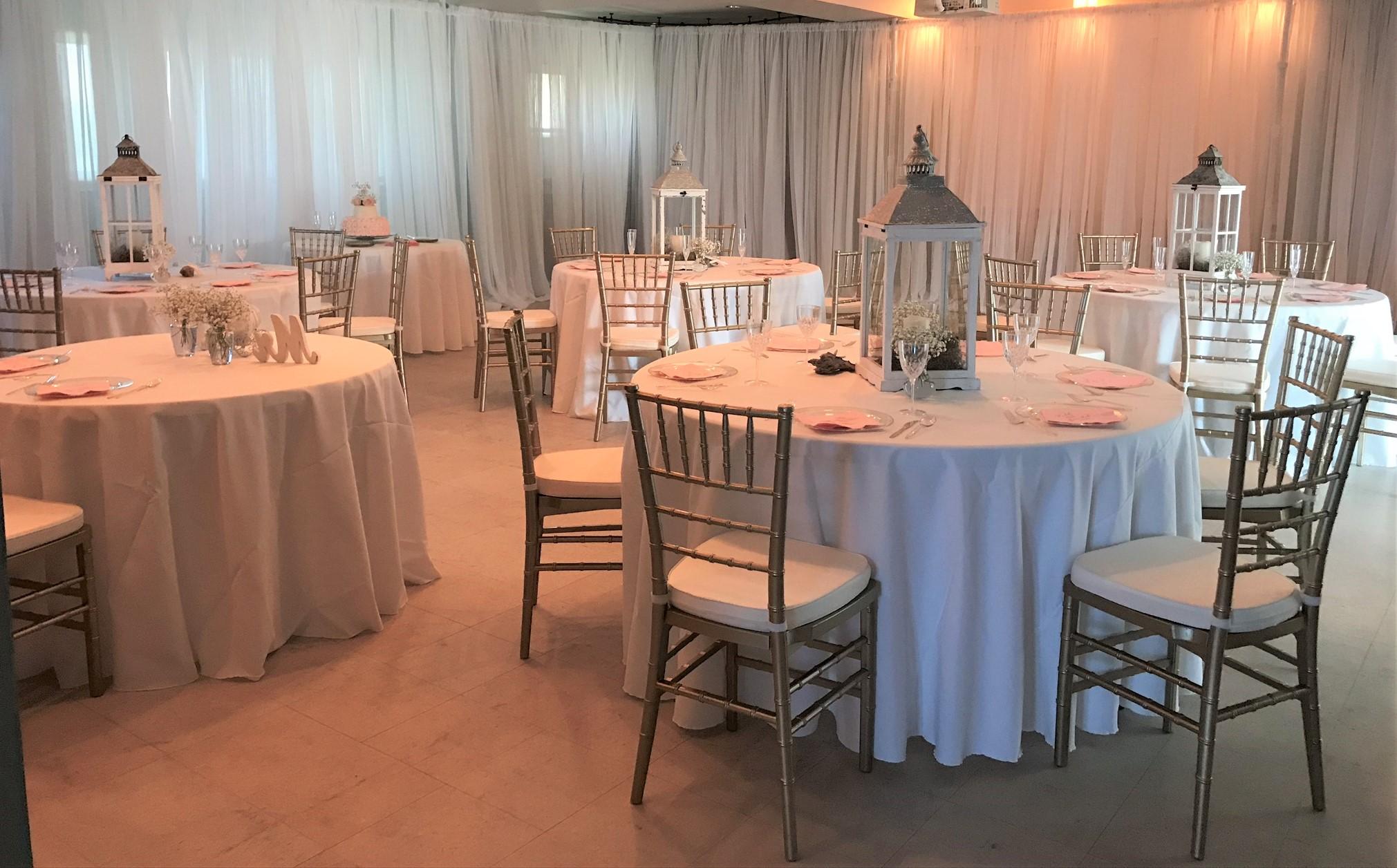 Wedding Reception at GSP Education Building Set Up