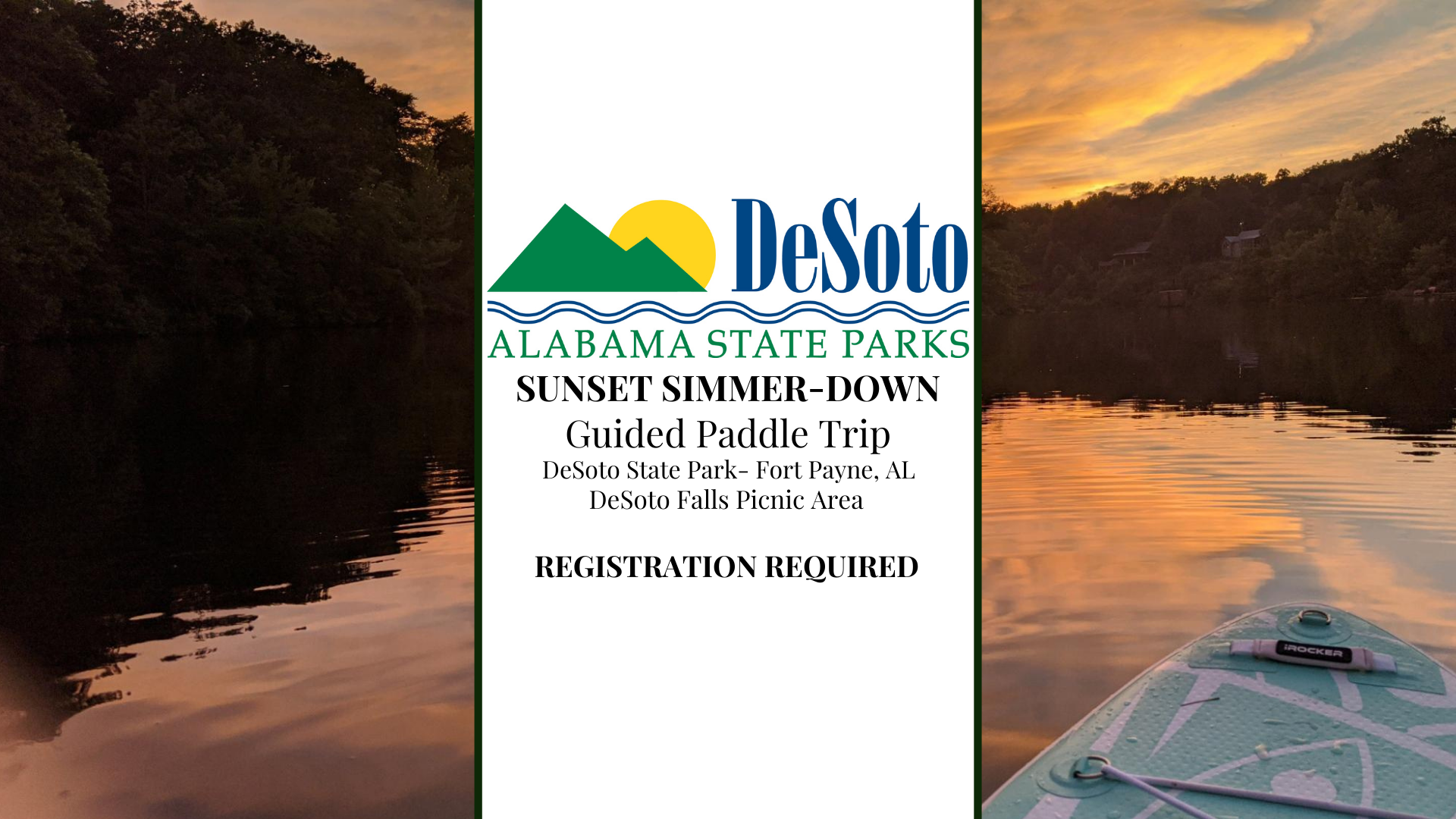 DSP Sunset Simmer Down Paddle Event Cover