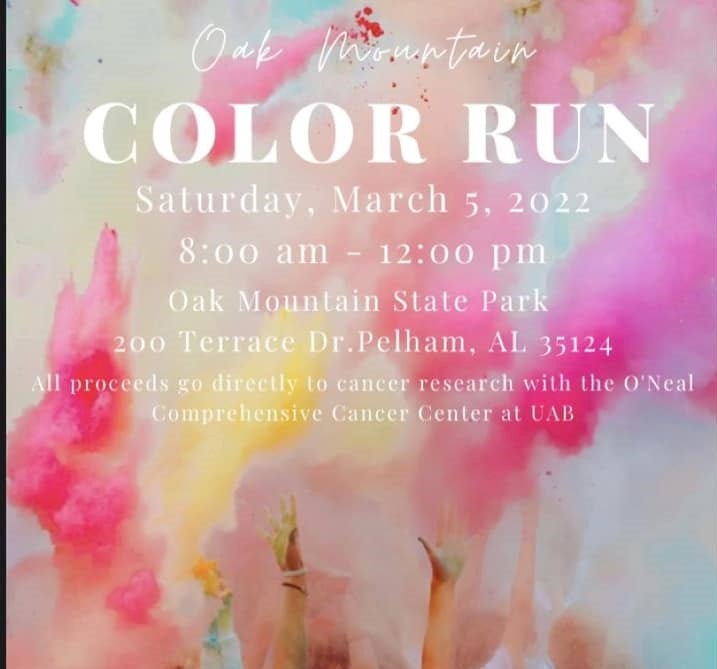 Oak Mountain Color Run 2022 Alapark