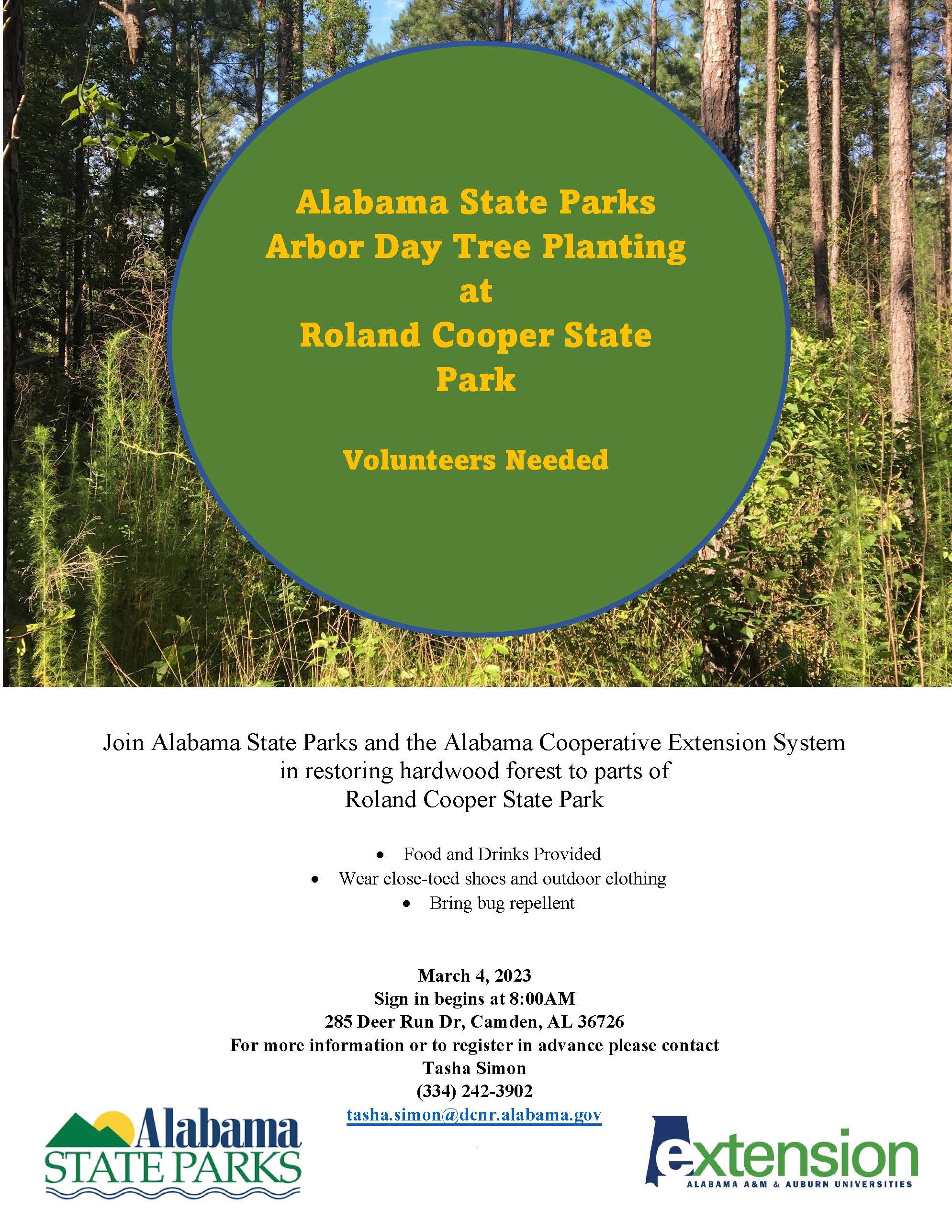 Roland Cooper State Park Arbor Day Tree Planting