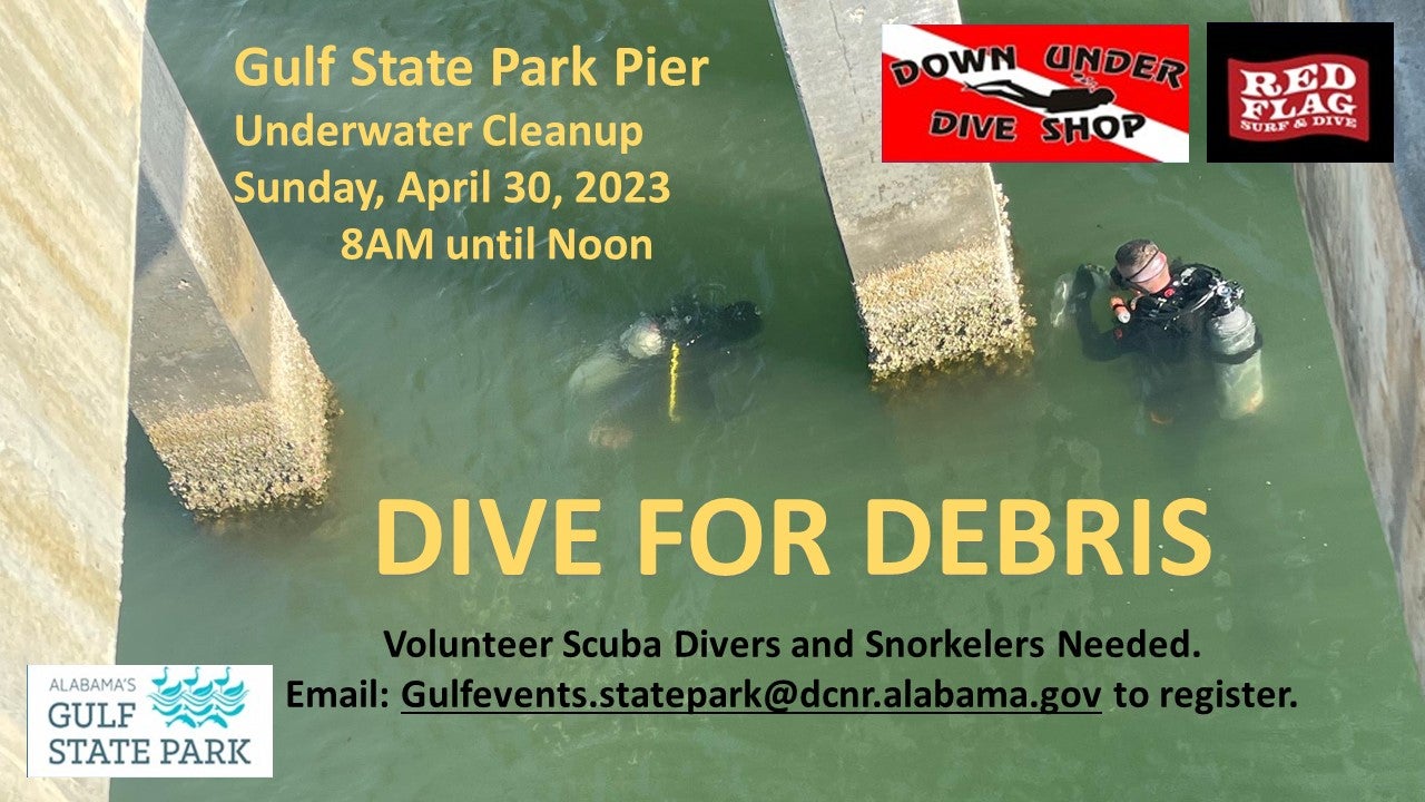 Dive For Debris April 30th under pier