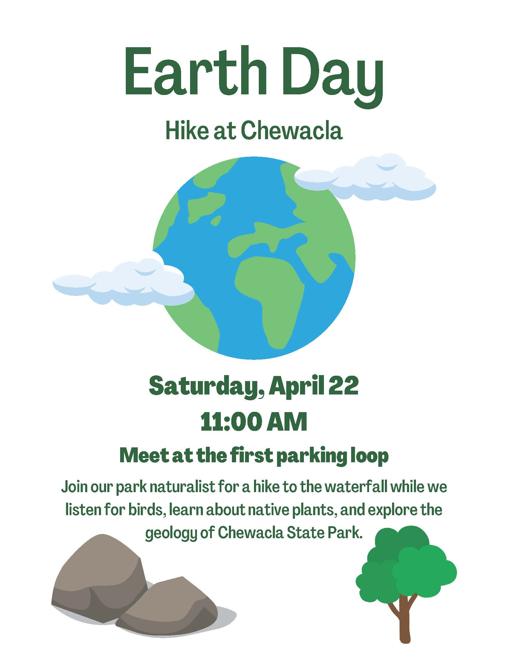 Chewacla State Park Earth Day Hike 