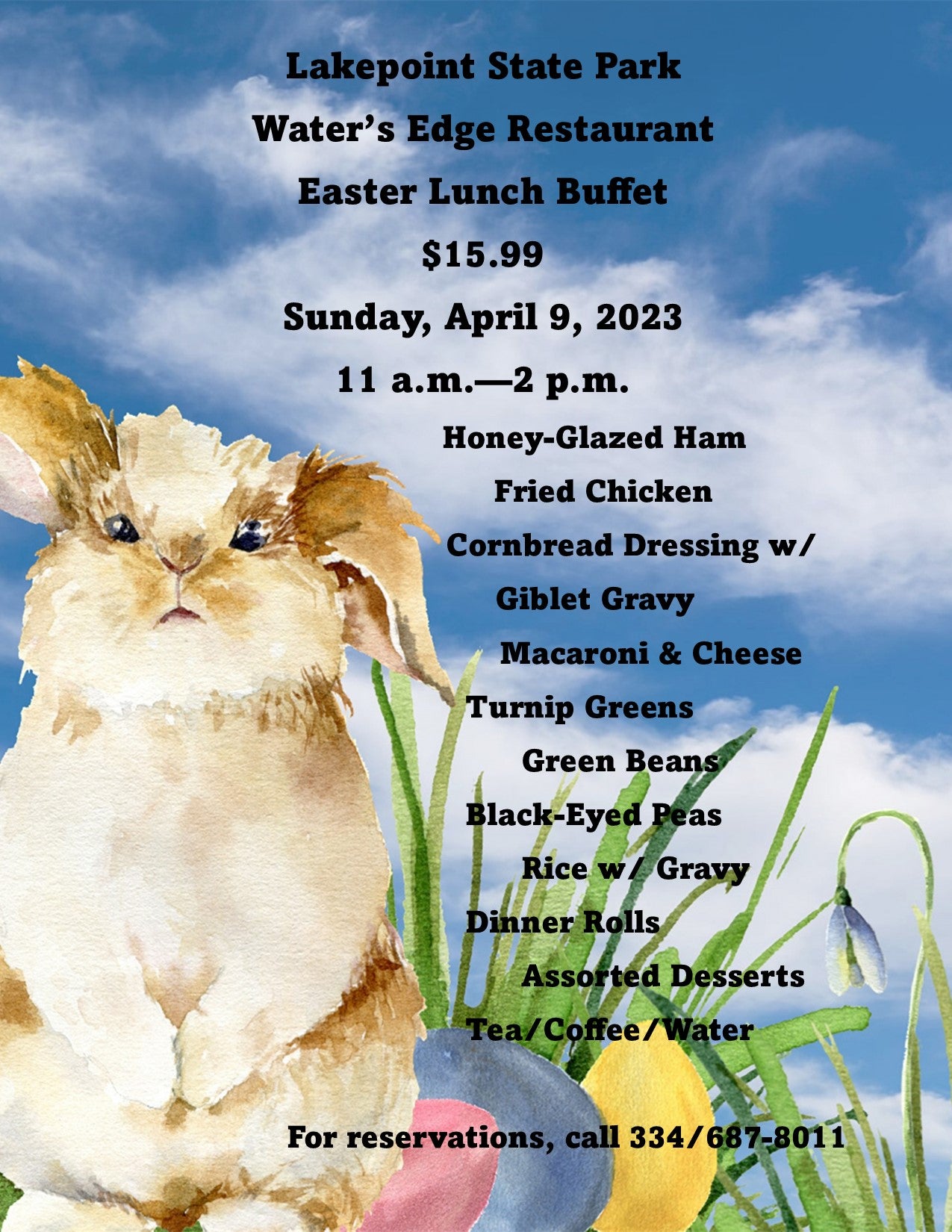 Lakepoint State Park Easter Buffet
