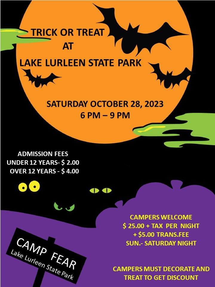 Lake Lurleen State Park Camp Fear Halloween Event