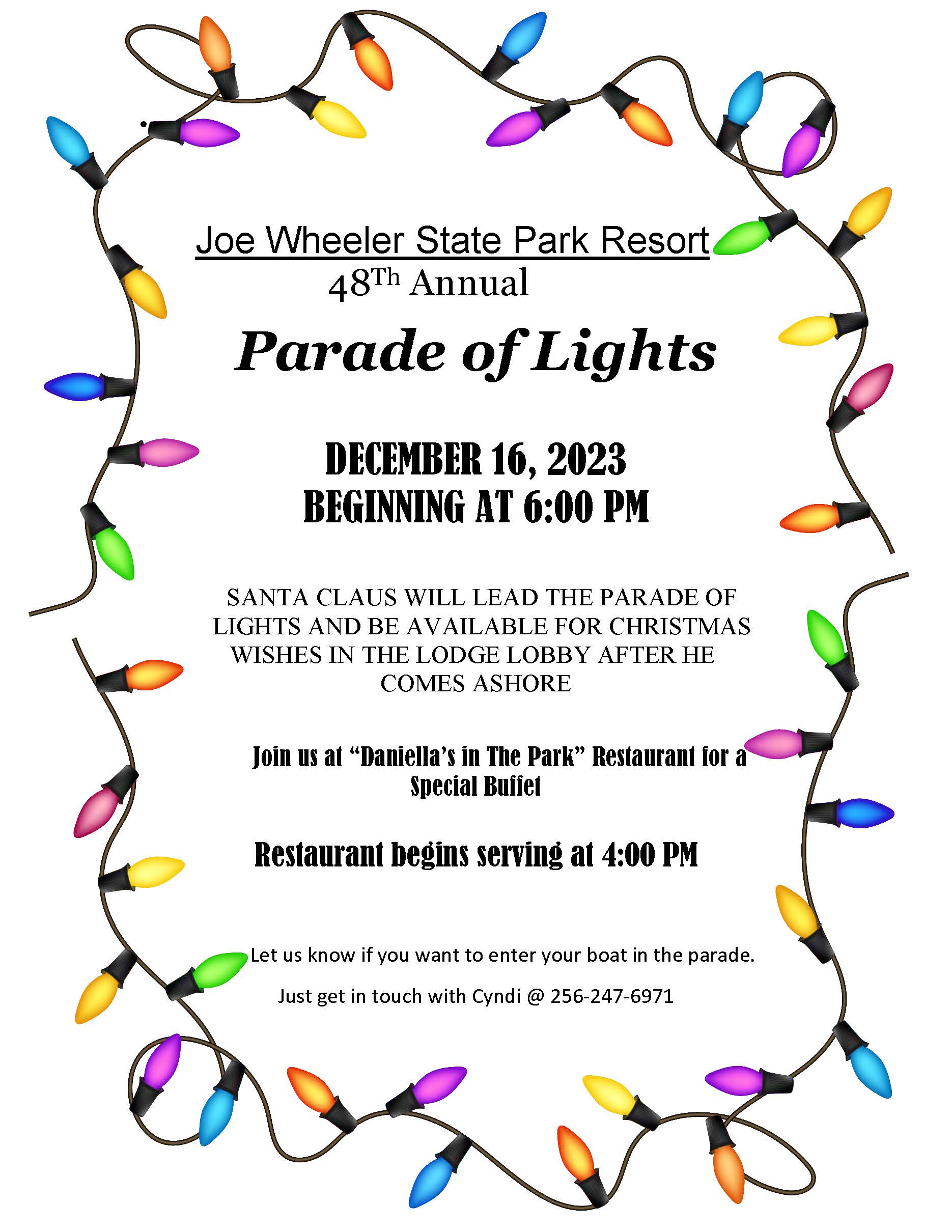 Joe Wheeler State Park Parade of Lights