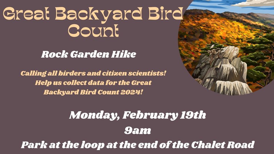 Great Backyard Bird Count - Rock Garden/CCC Reservoir