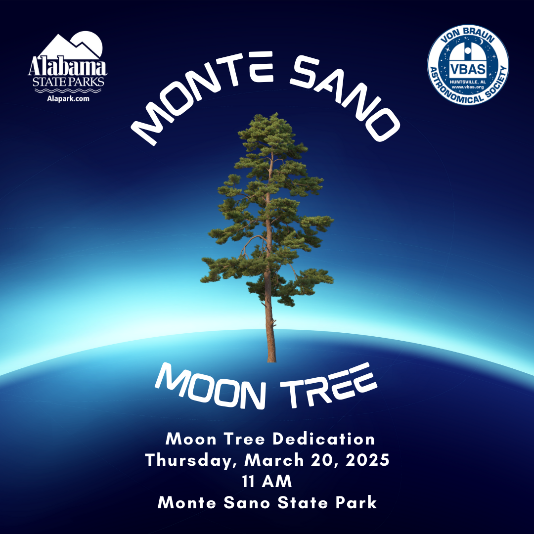 Moon Tree at Monte Sano State Park - Partnership between  Von Braun Astronomical Society and Alabama State Parks