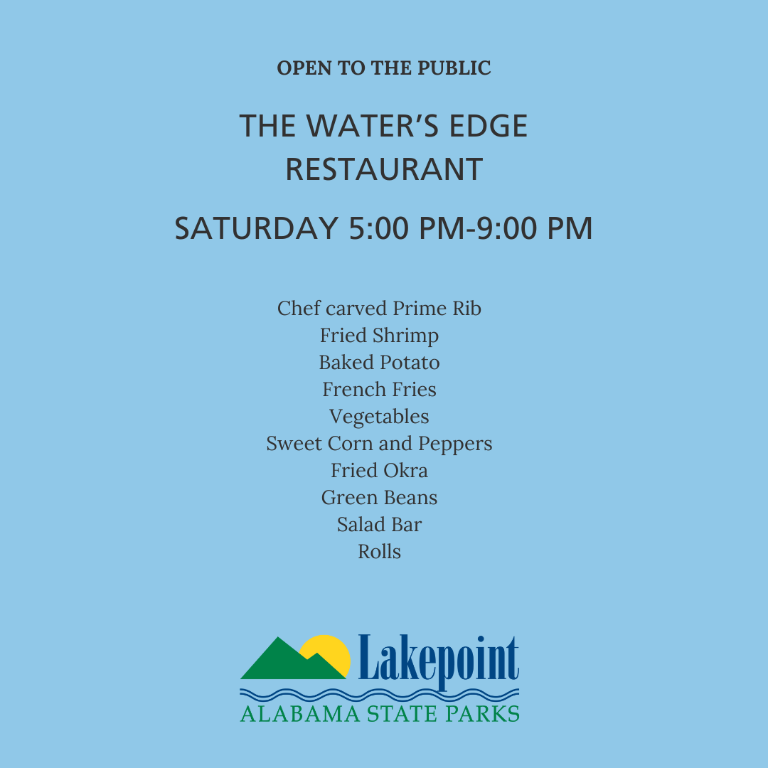 Menu items for Prime Rib buffet