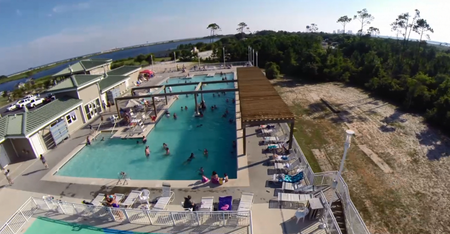 Gulf State Park Pool Birds Eye View