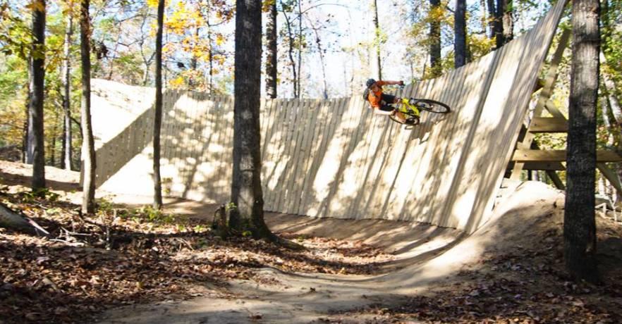 Great Wall Of Chewacla Mountain Biking Obstacle