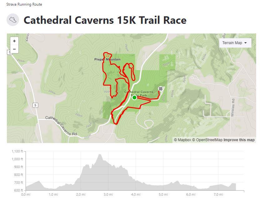 Cathedral Caverns 5K and 15K Trail Runs Alapark