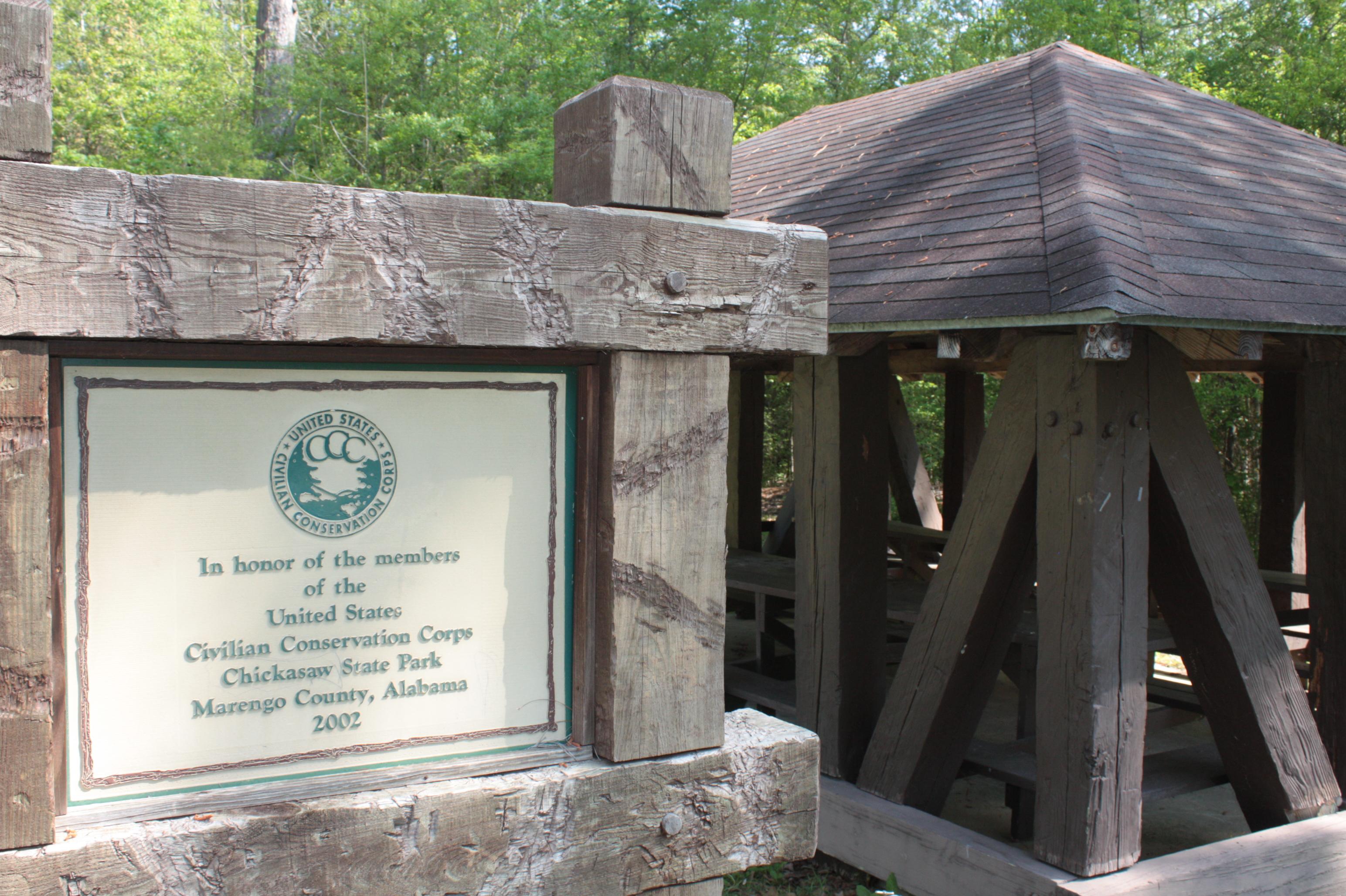 Chickasaw State Park CCC Sign