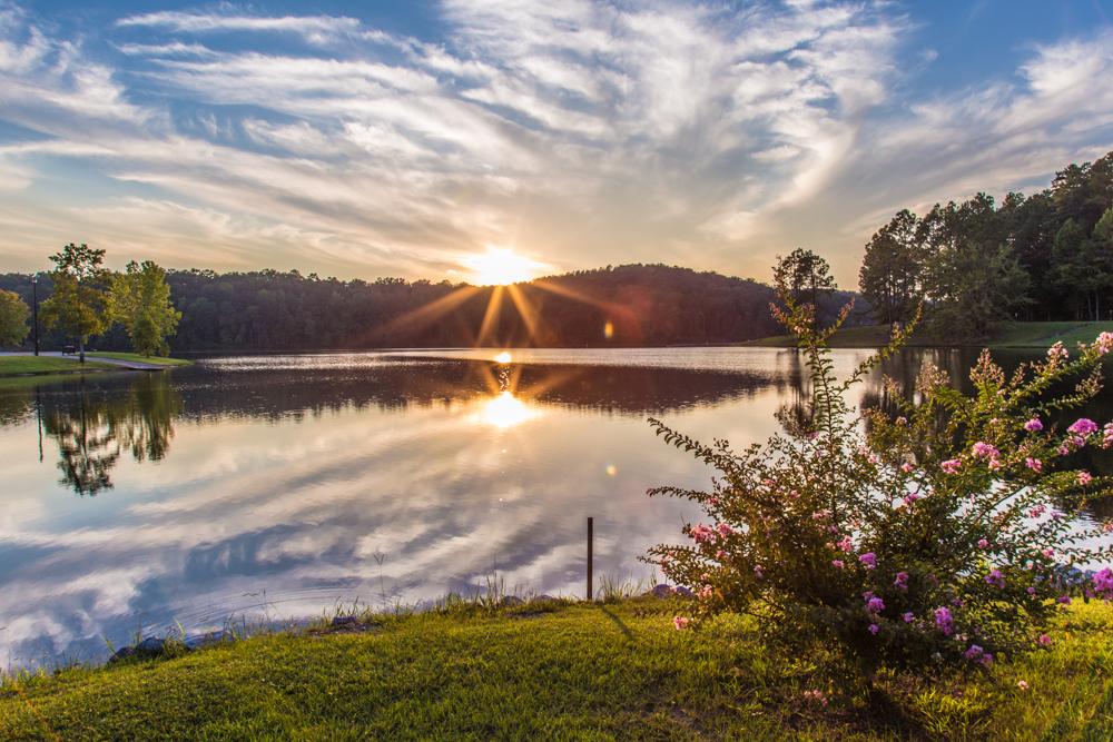 Lake Lurleen State Park Sunset on Lake 