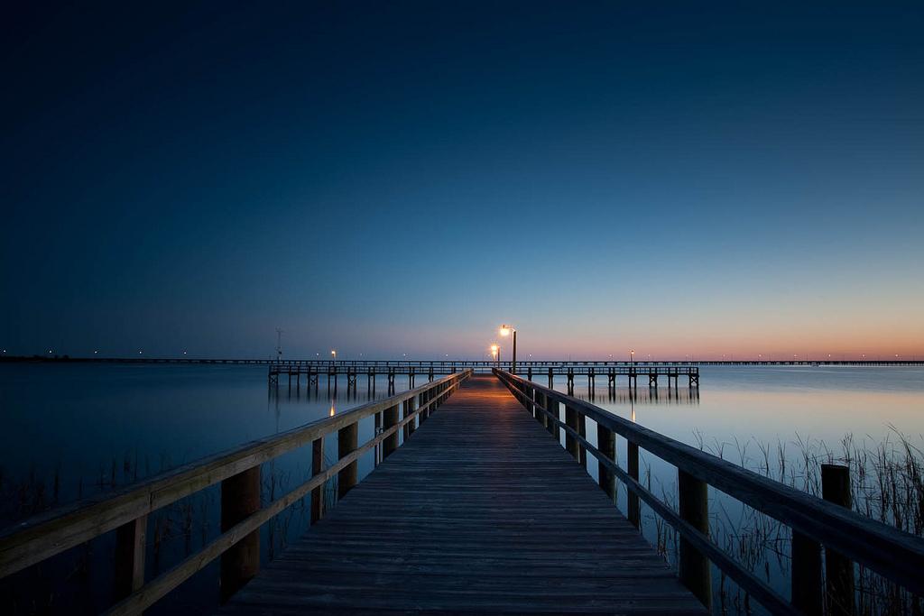 Meaher State Park Pier Over Mobile Bay