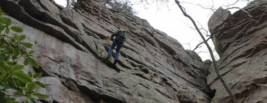 DeSoto State Park Rappelling 