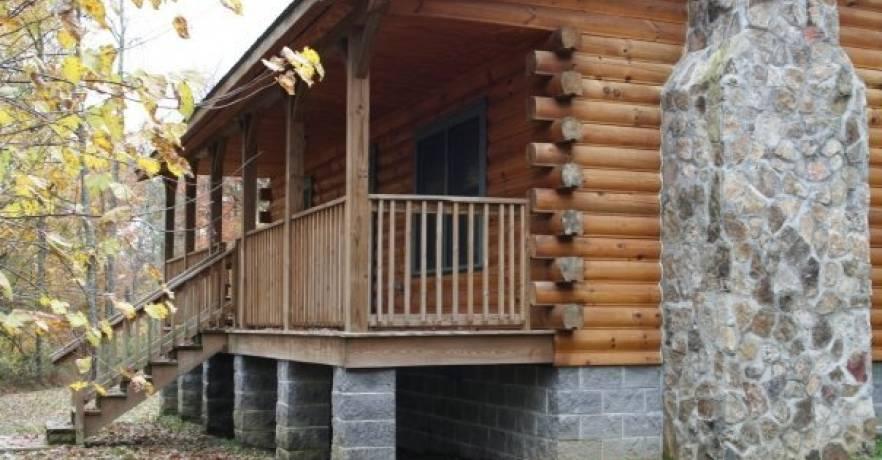 DeSoto State Park Log Cabin Outside