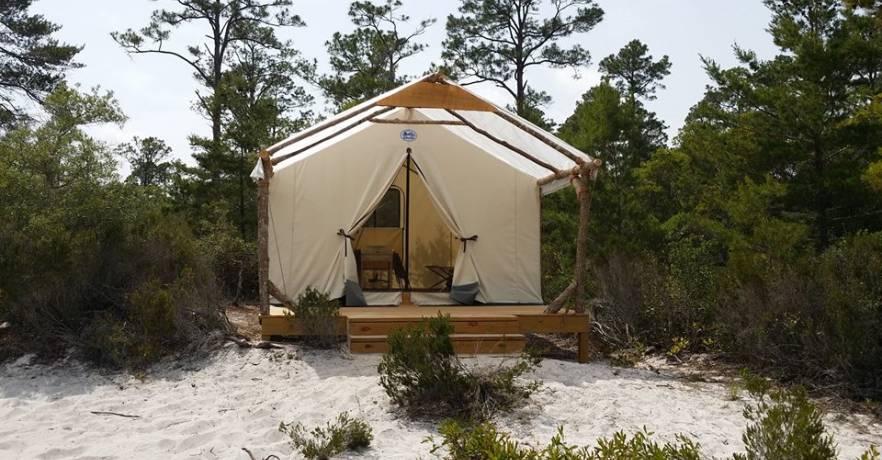 Front of Outpost Tent