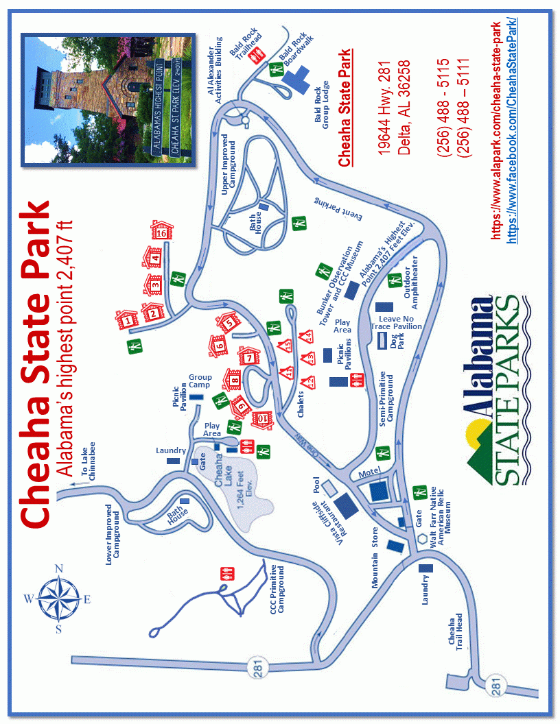 Cheaha Park Map