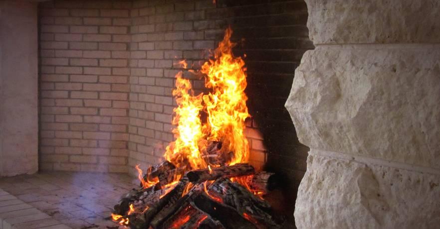 Beach Pavilion Fireplace