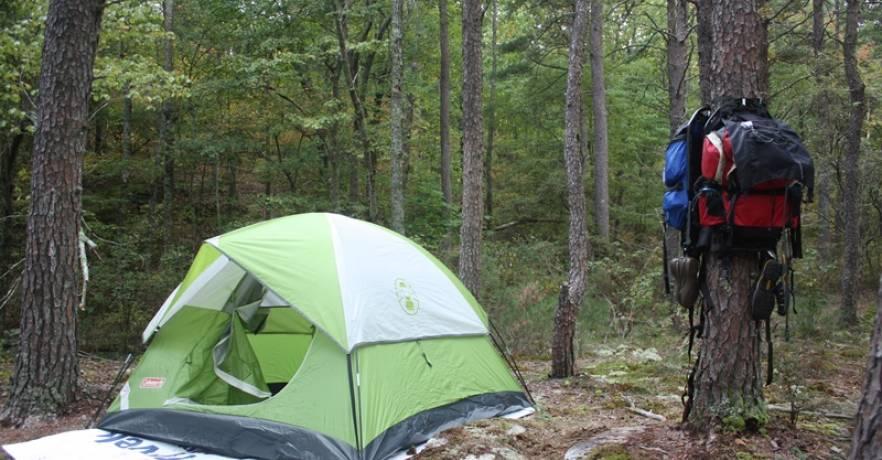 Back-country tent site