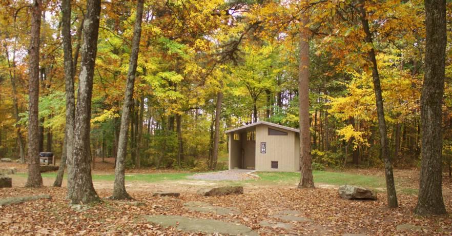 Primitive Campground Restroom Area