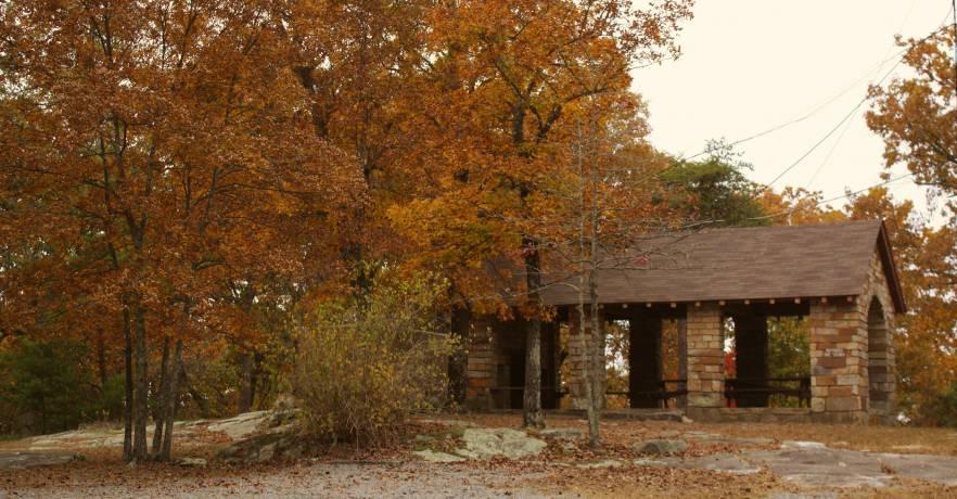 Primitive Campground Pavilion Fall