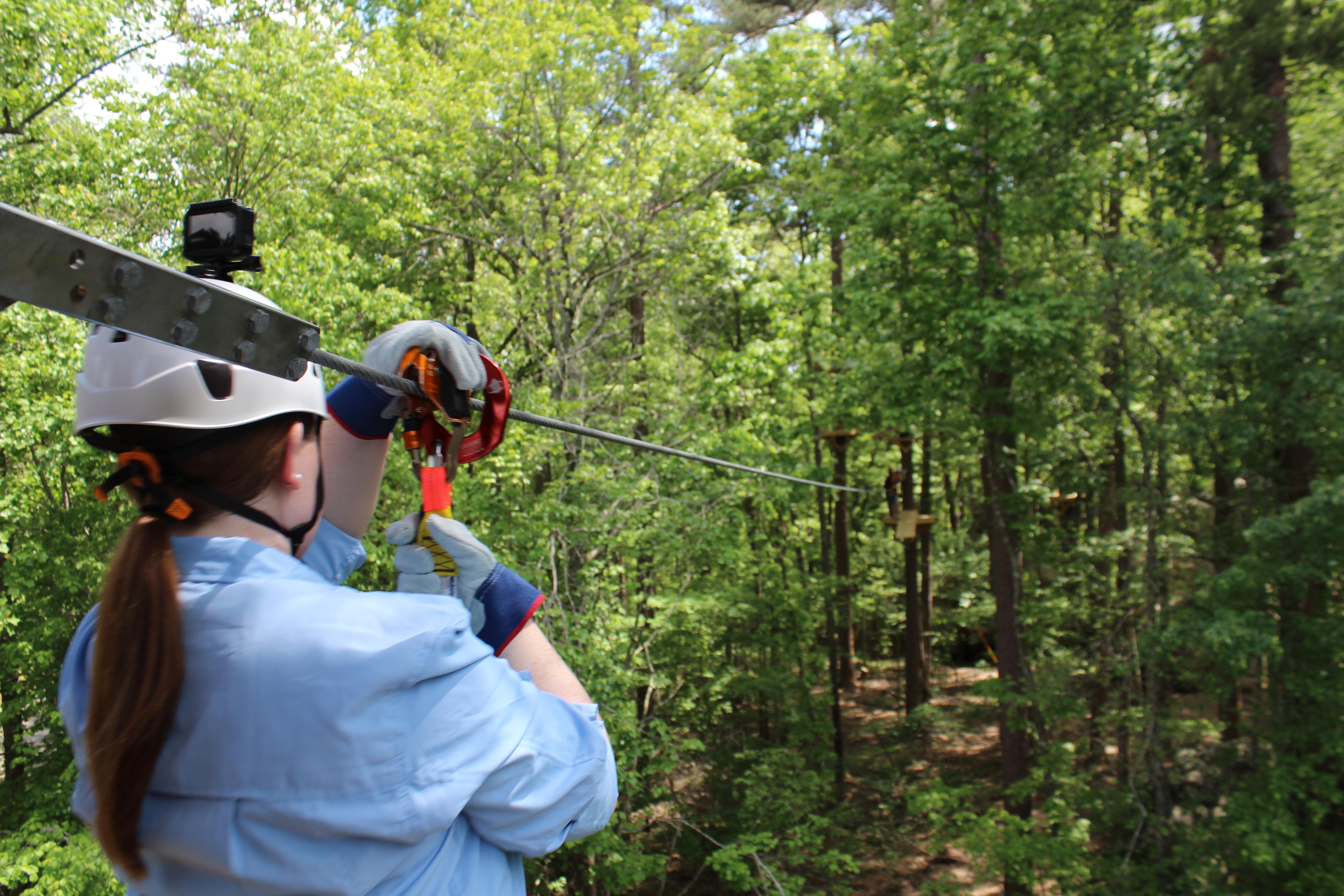 Zip Line Take off 