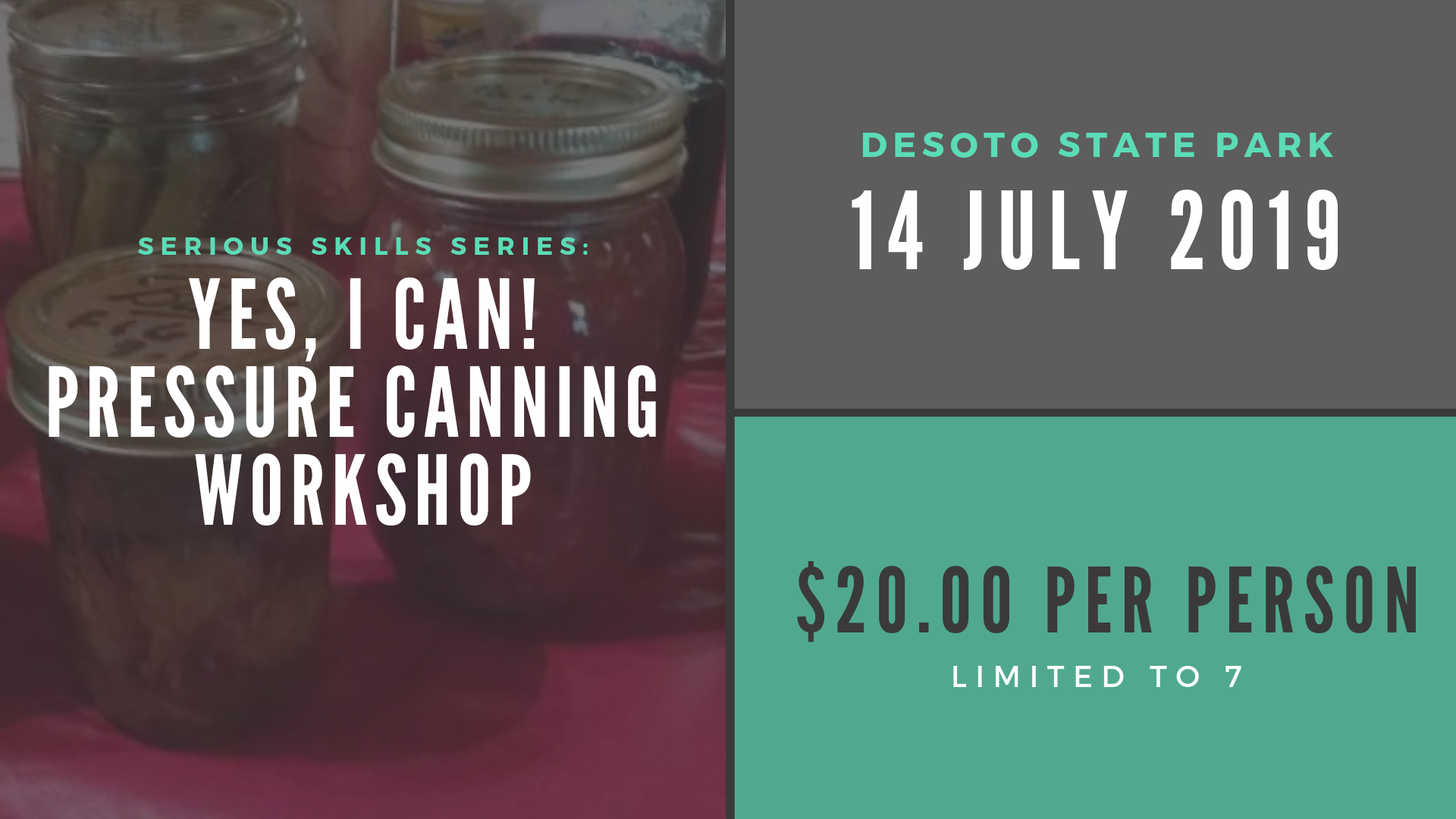 Yes, I can! Pressure Canning Workshop