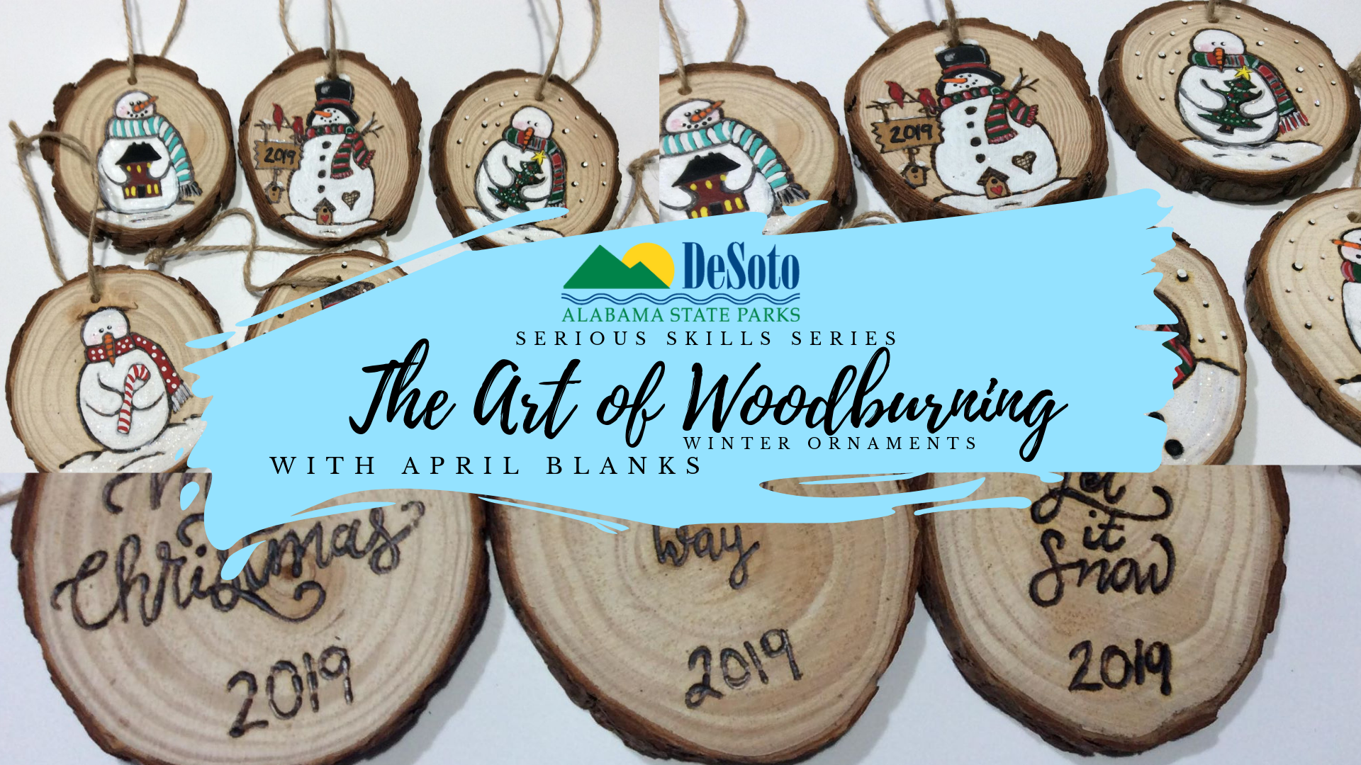Art of Woodburning- Winter Ornaments
