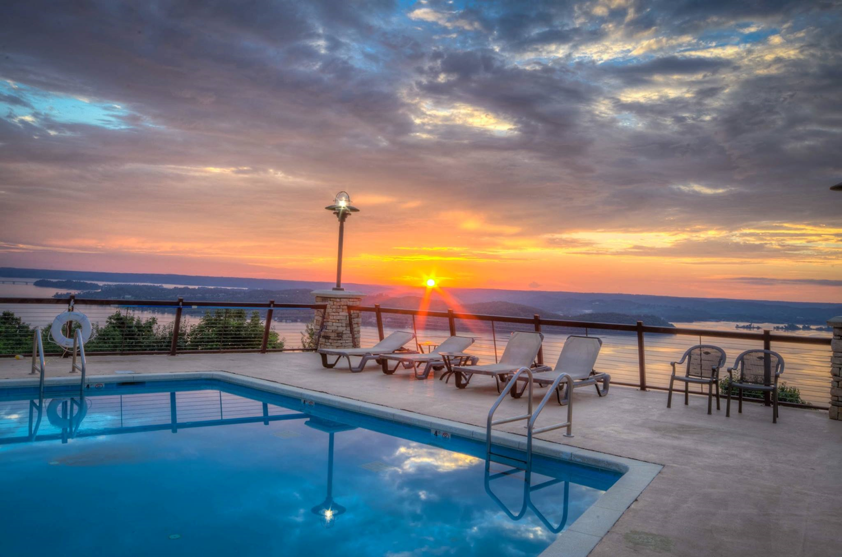 Pool View Sunset
