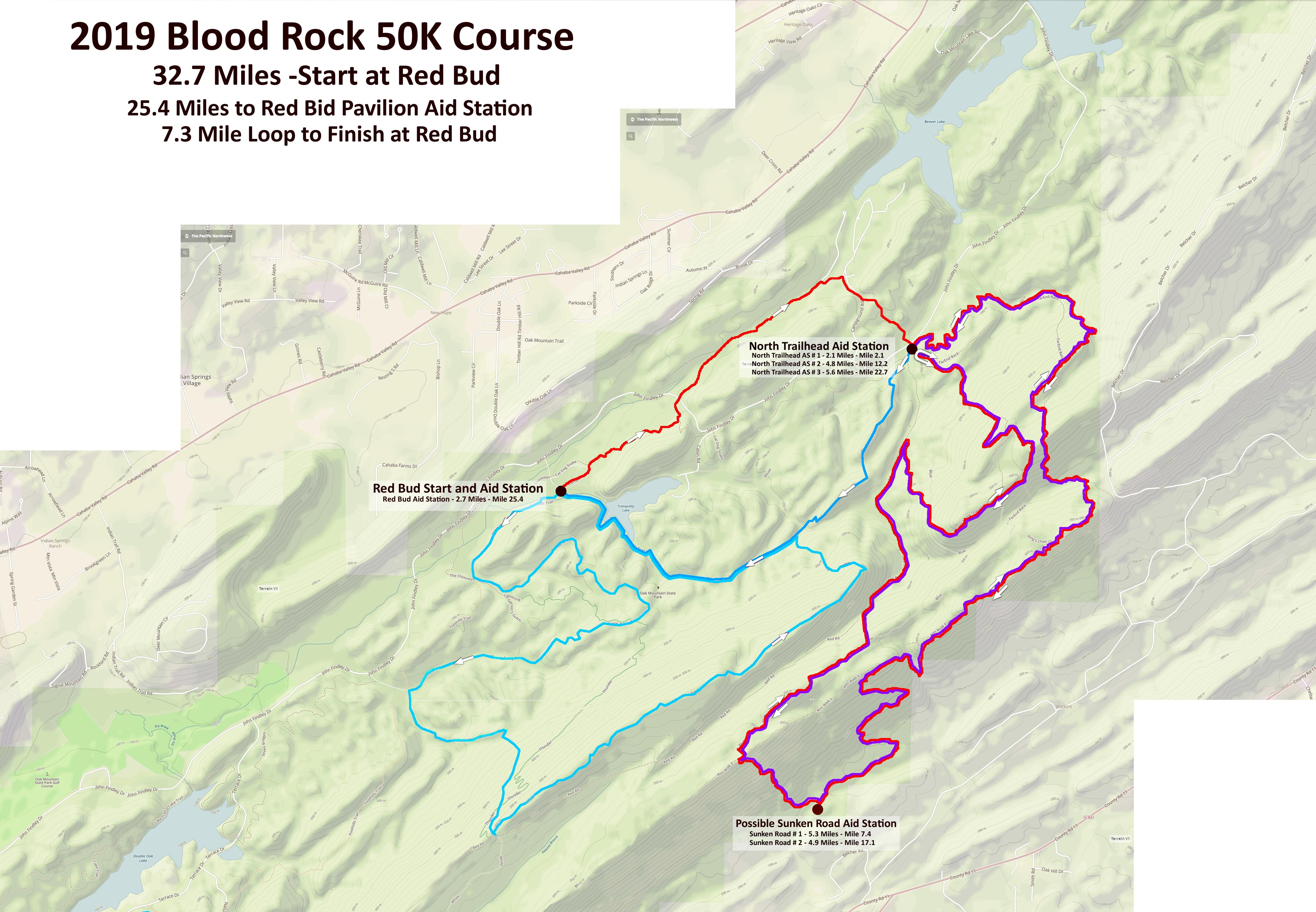 Blood Rock 25K & 50K Trail Race Alapark