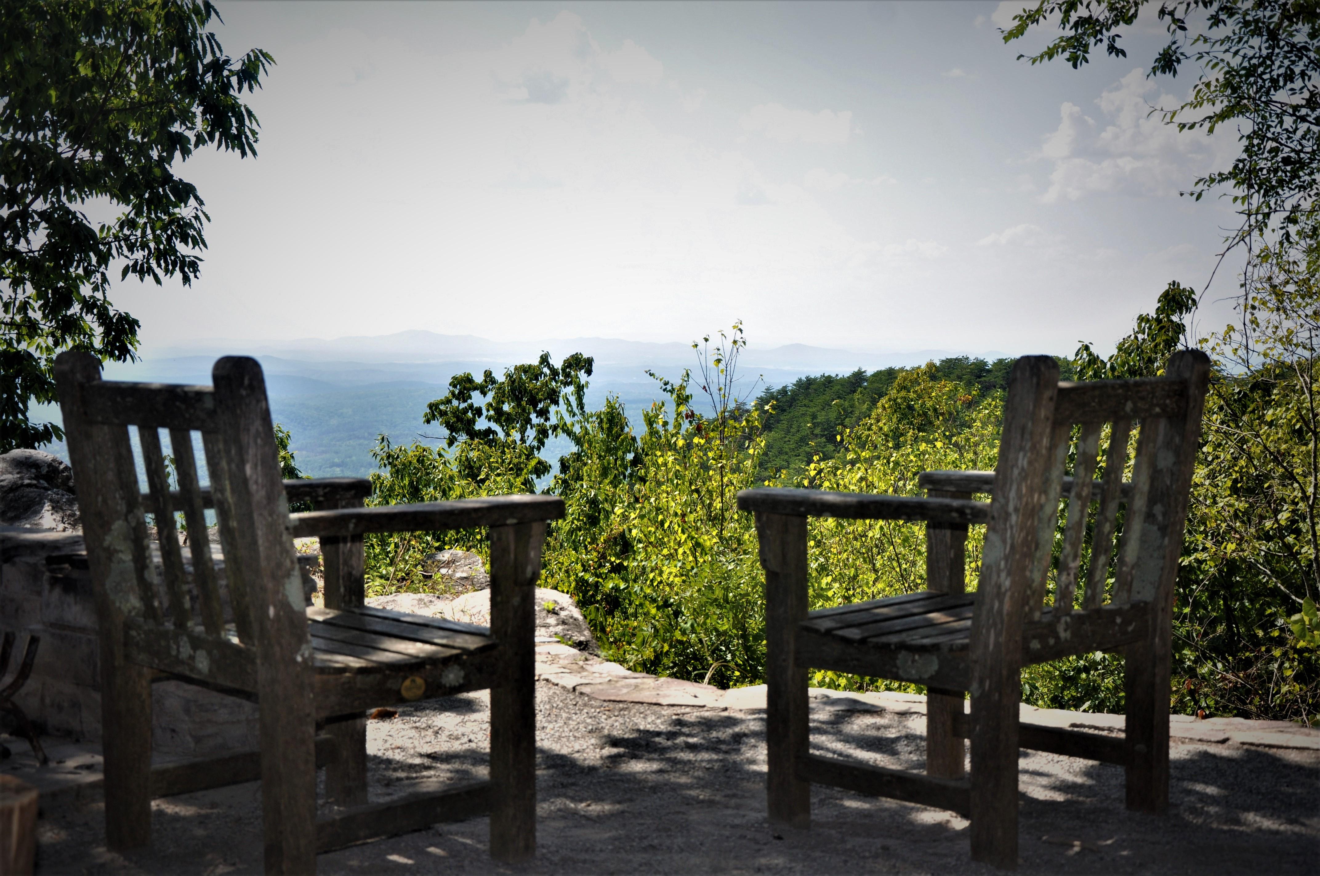 View for a Cheaha Bluffside Cabin