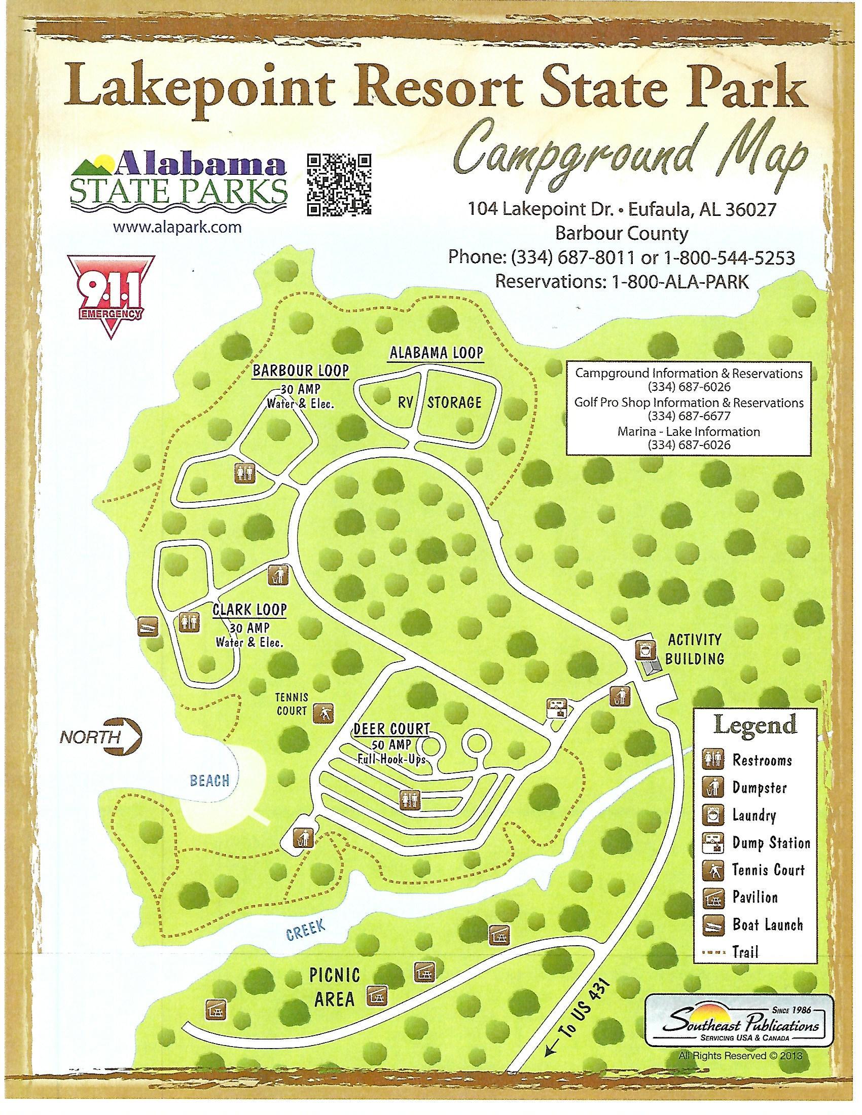 Lakepoint Campground Map