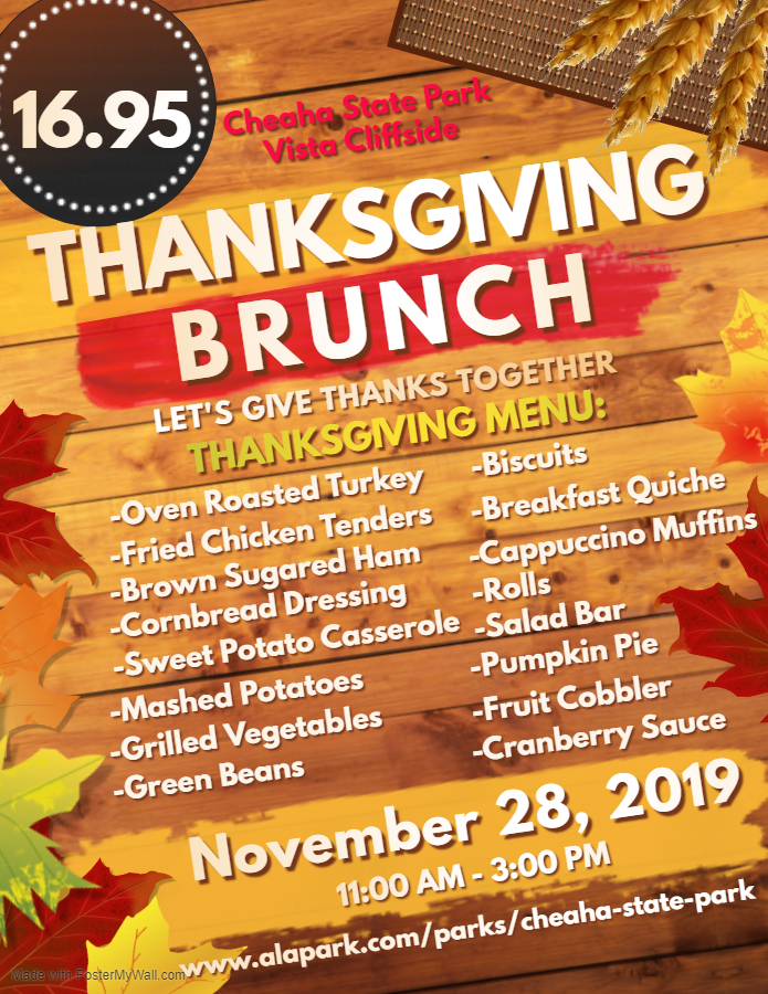 Cheaha Thanksgiving Brunch 2019