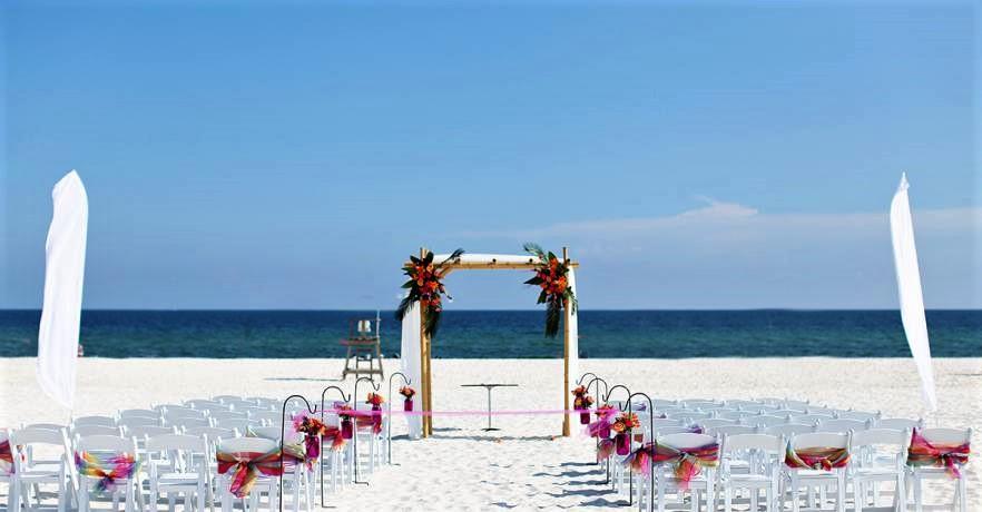 Beach Wedding Gulf View