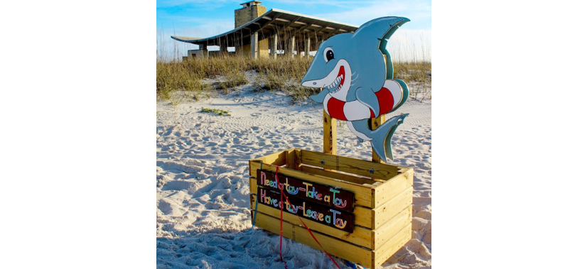 Leave a Toy Take a Toy Shark Boxes