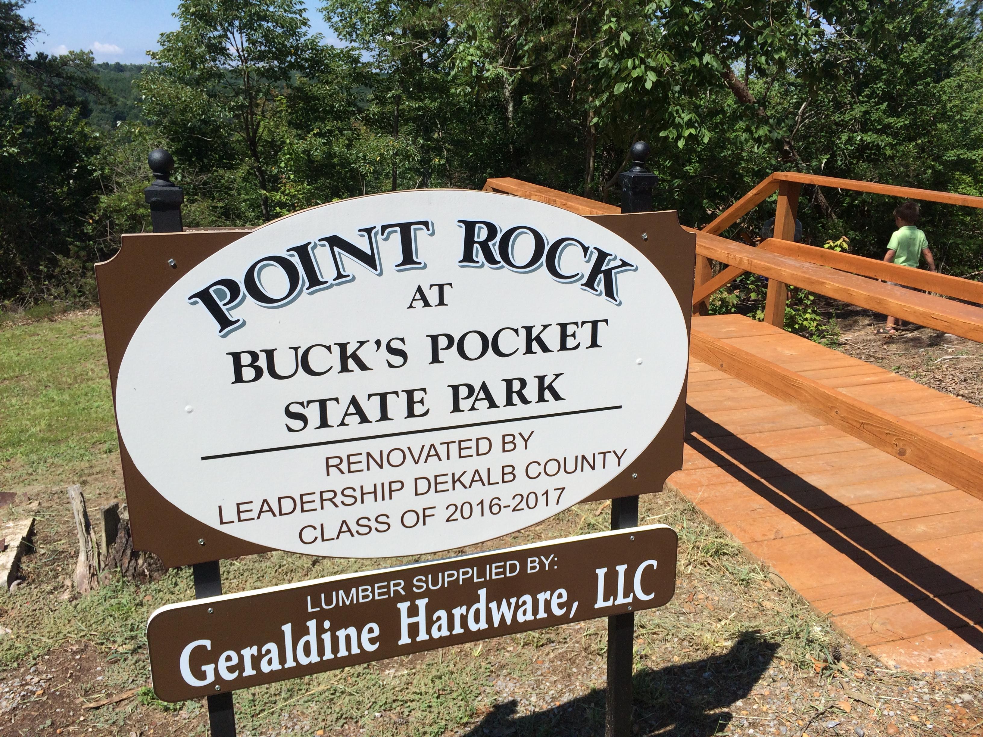 Buck's Pocket boardwalk dedication day