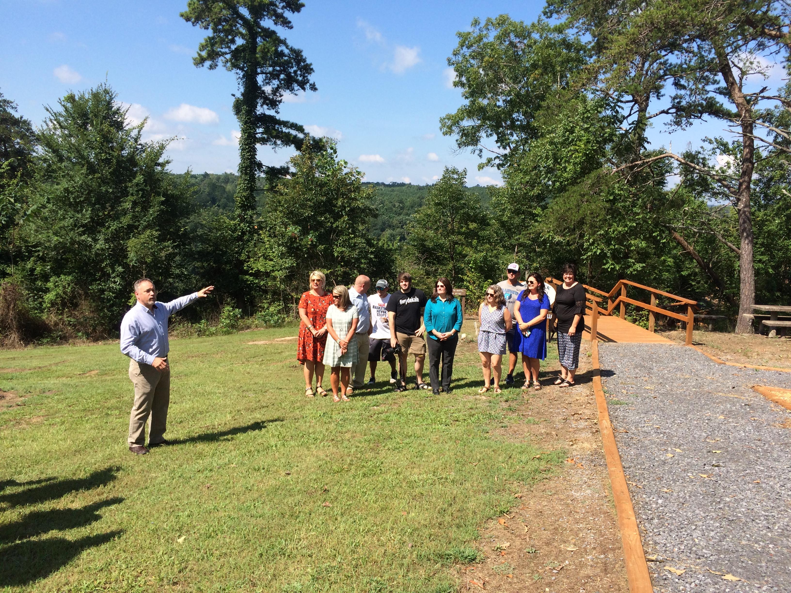 Buck's Pocket boardwalk dedication day