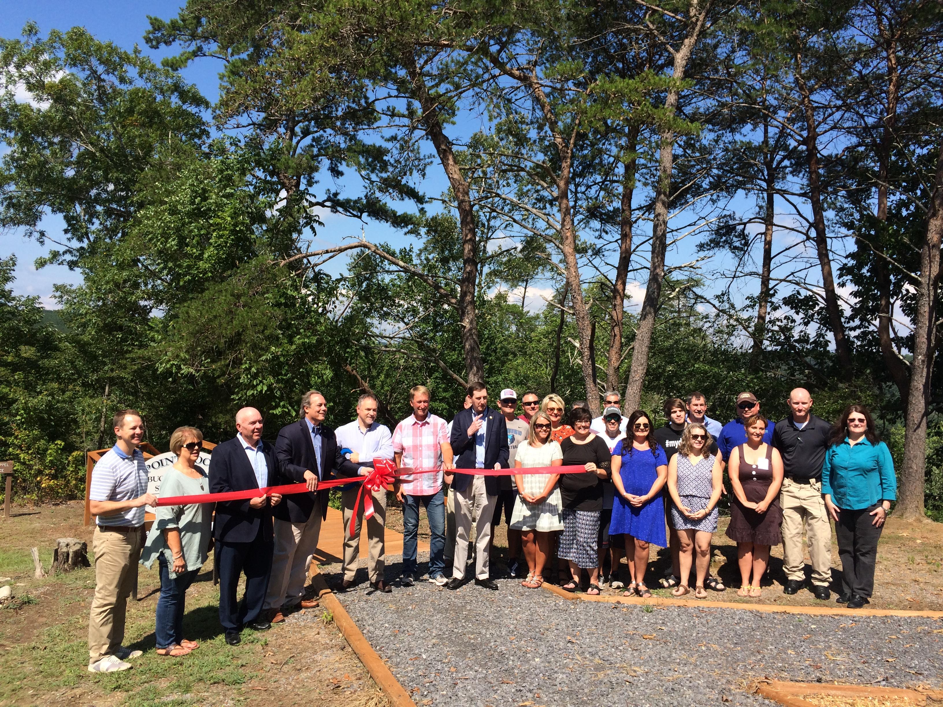 Buck's Pocket boardwalk dedication day