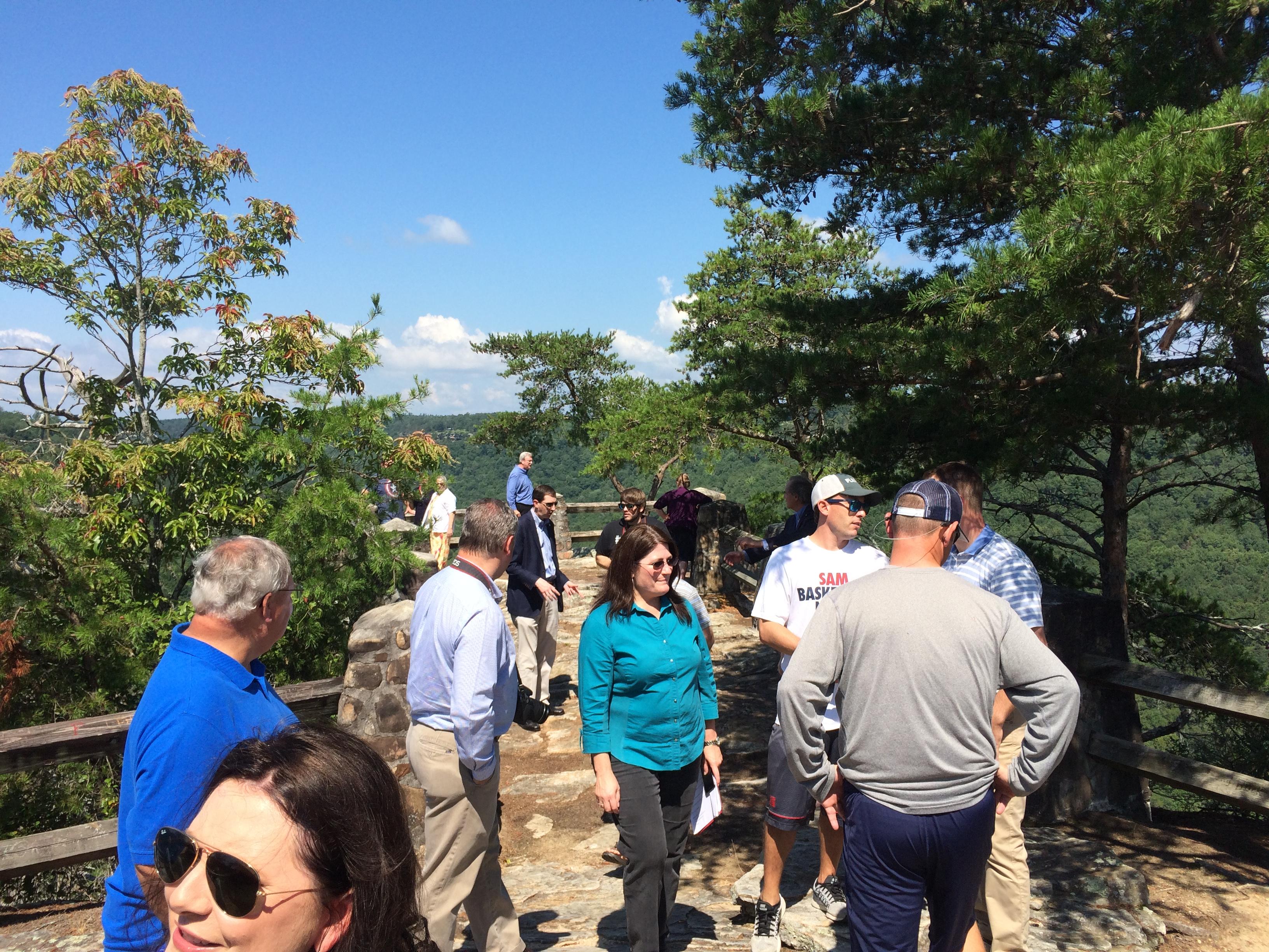 Buck's Pocket boardwalk dedication day