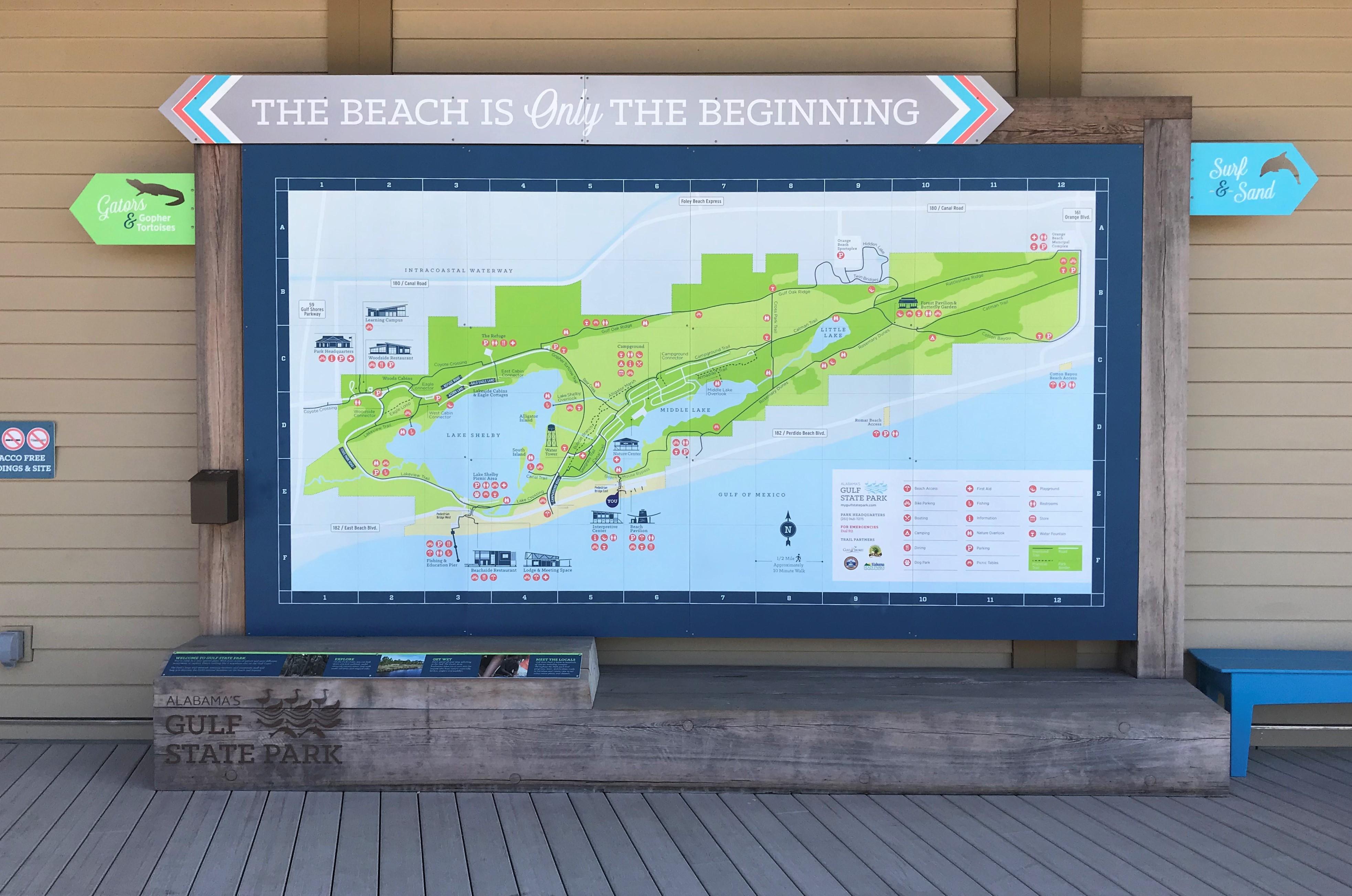 Interpretive Center Large Map Display