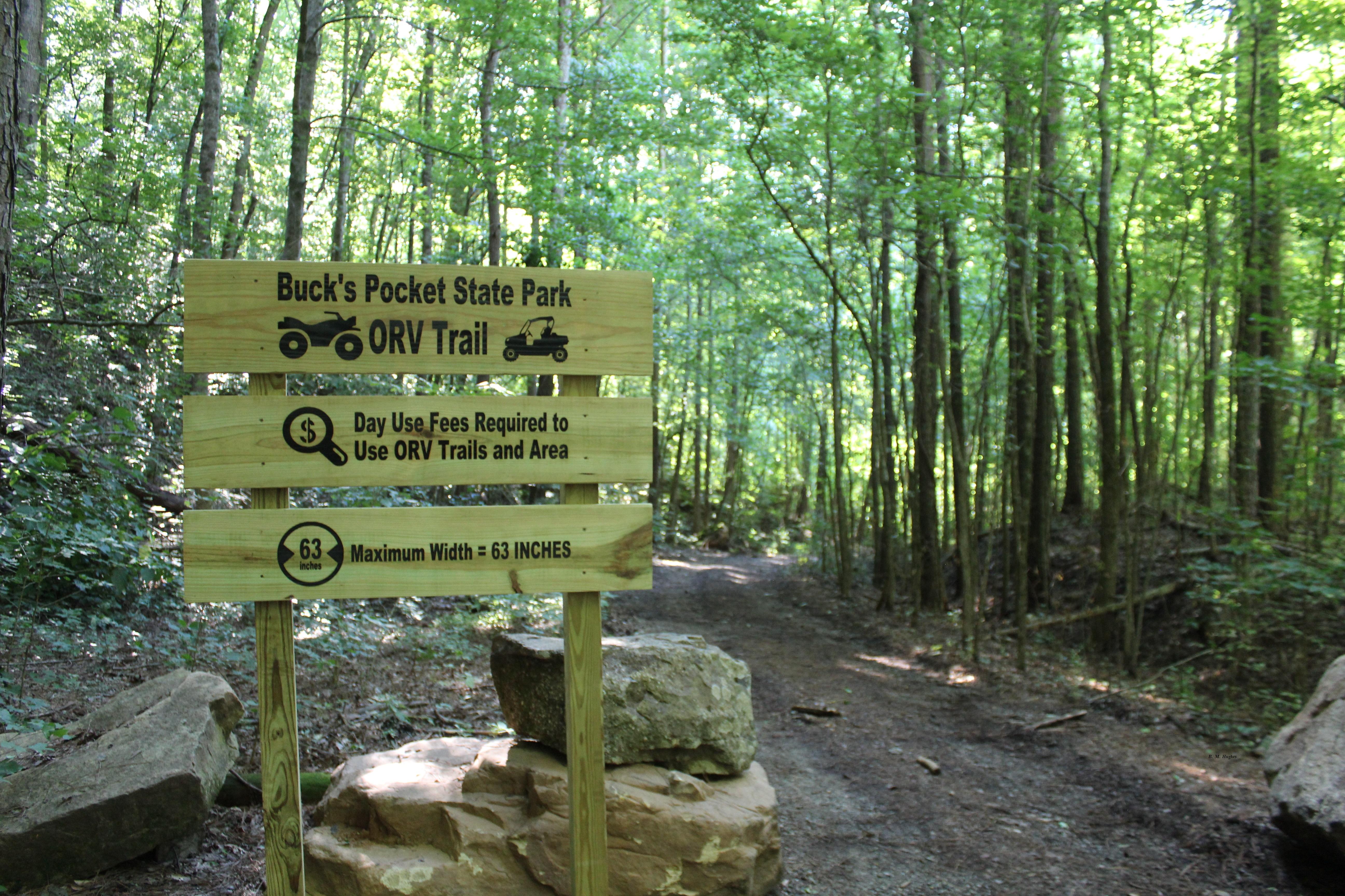 Buck's Pocket ORV Trail Entrance