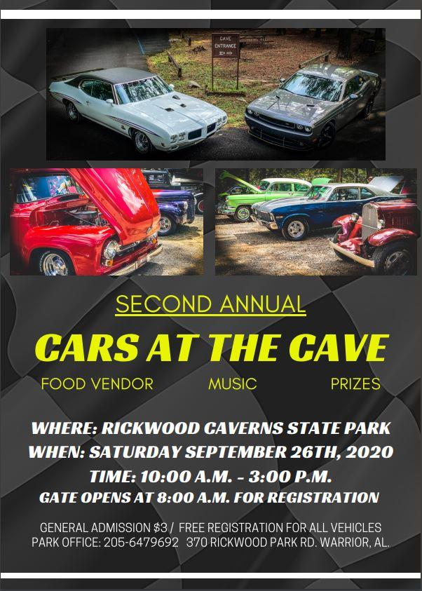 Cars at the Cave Flyer 2020