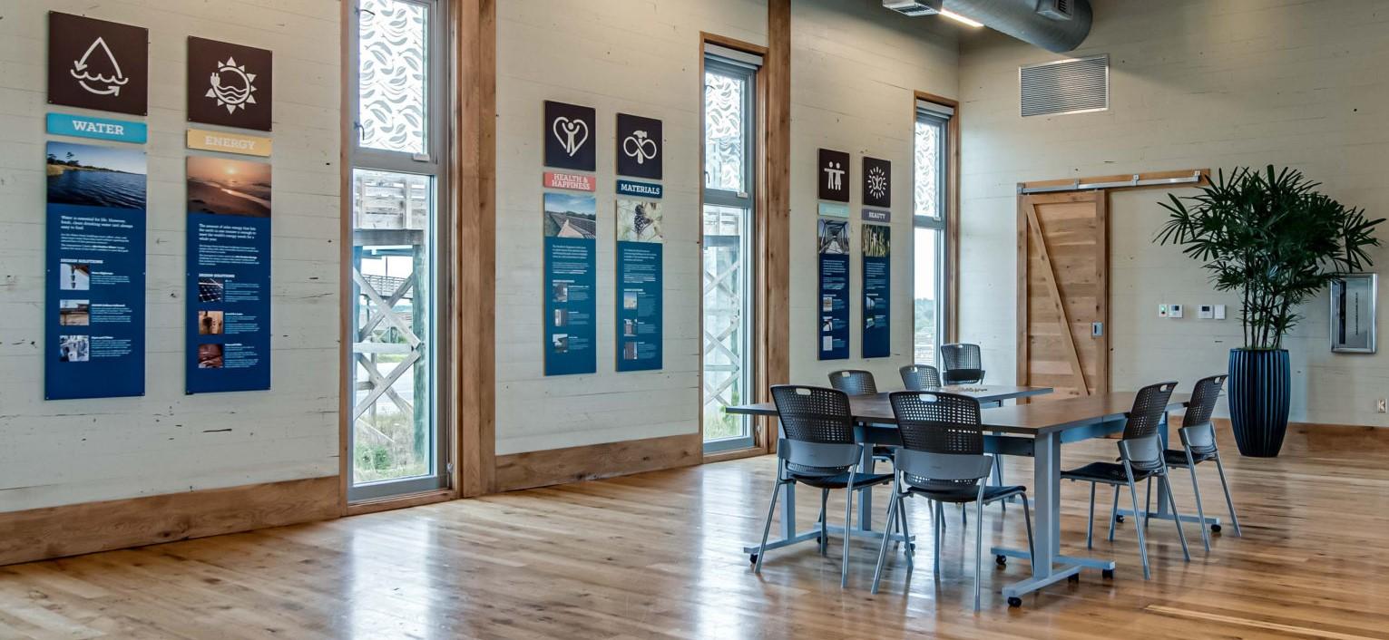 Interpretive Center Indoor Meeting Space and Exhibits
