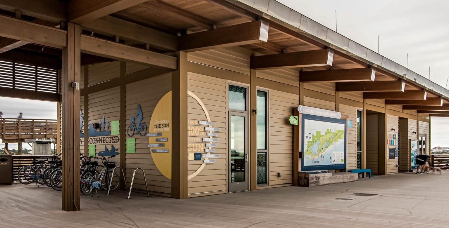 Interpretive Center Outdoor Exhibits and Amenities