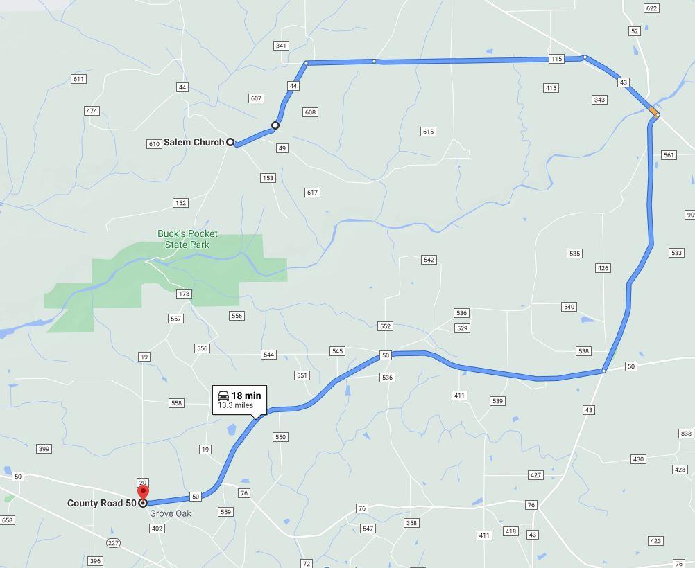 Altrenate route