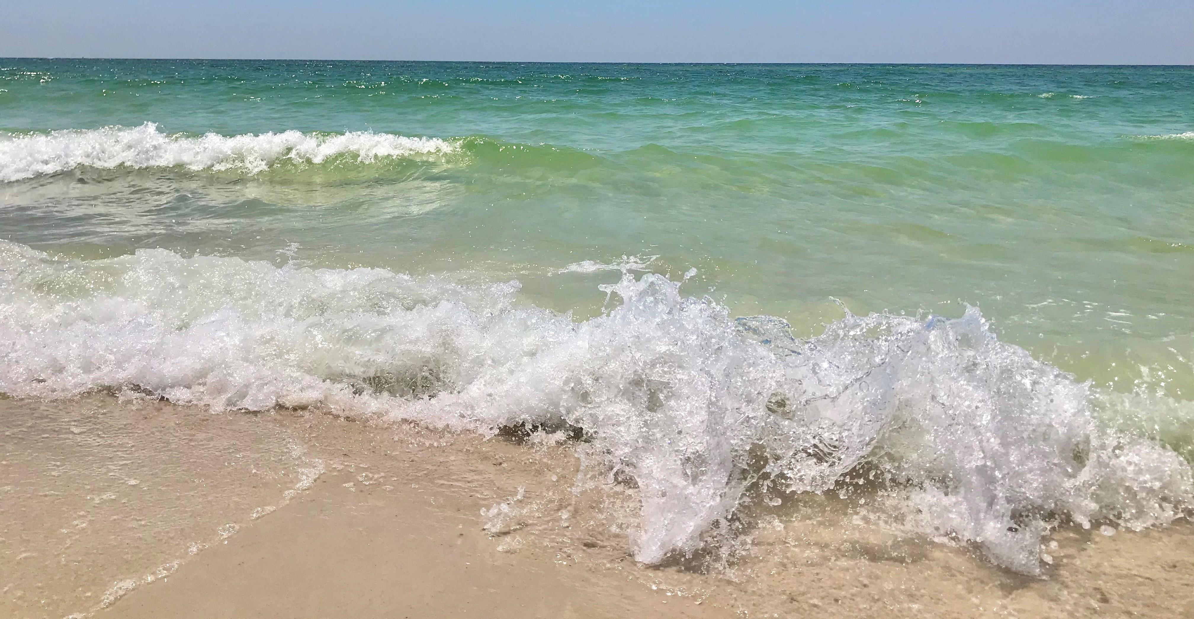 Waves Crashing at the Beach at Gulf State Park