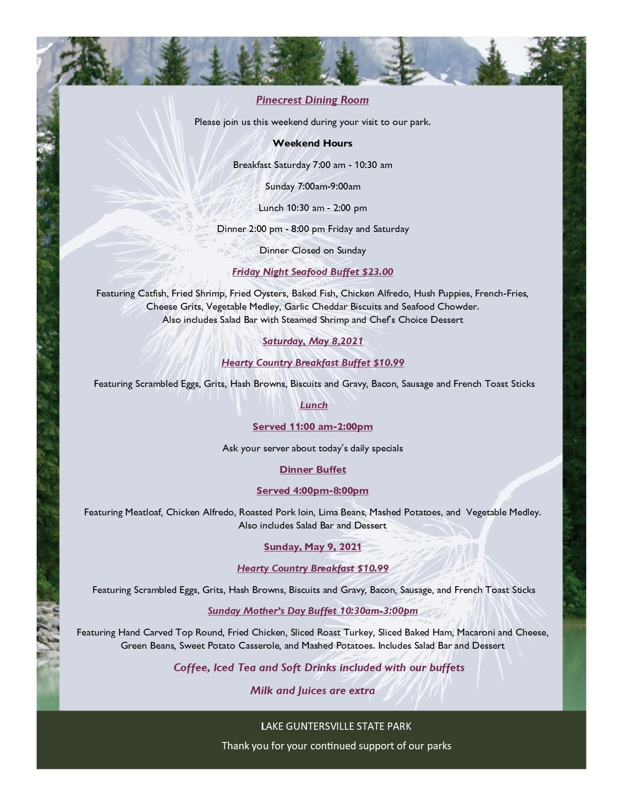 LGSP Weekend Menu 050721