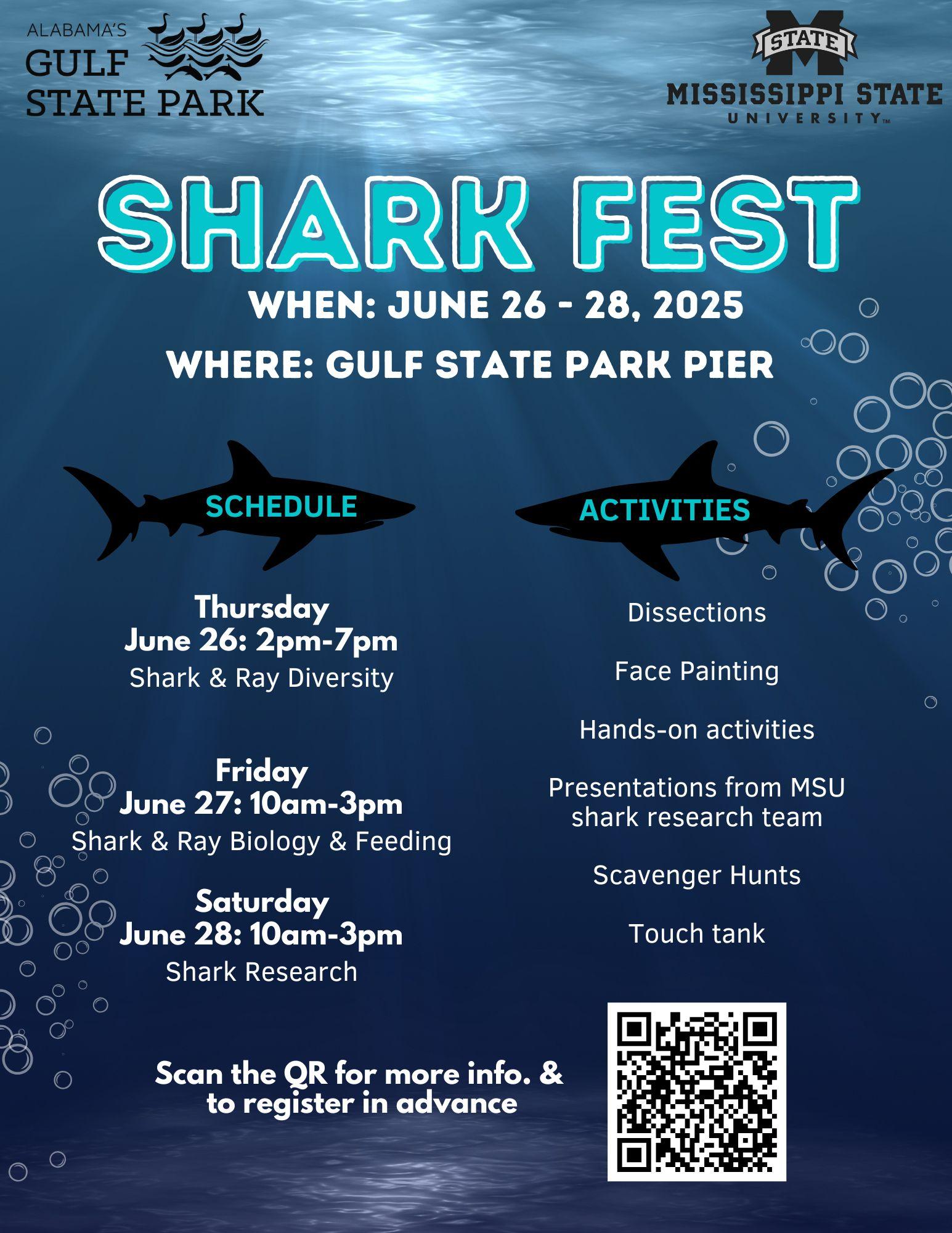 List of events at Shark Fest at Gulf State Park