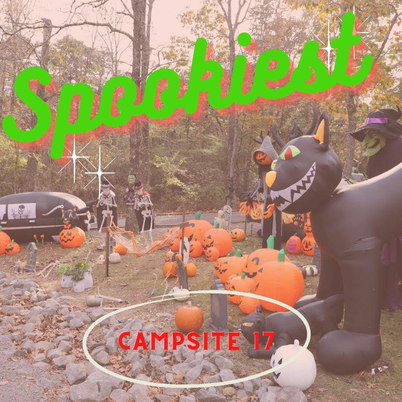 DSP Spookiest campsite decorating contest site 17